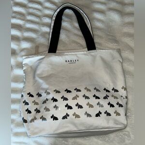 Radley London Cream Tote with Dog Pattern